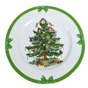 Yule Tide Christmas Tree Salad Plate
